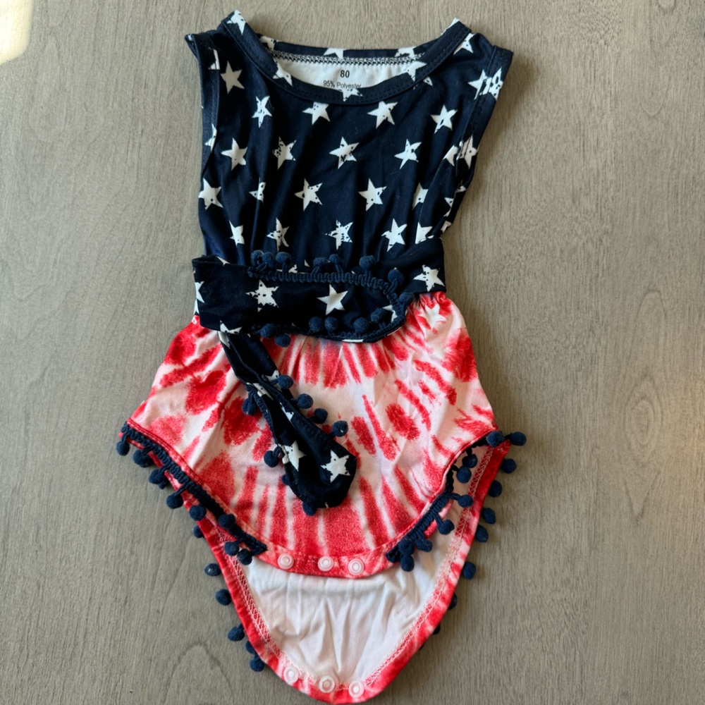 3-6m Americana onsie